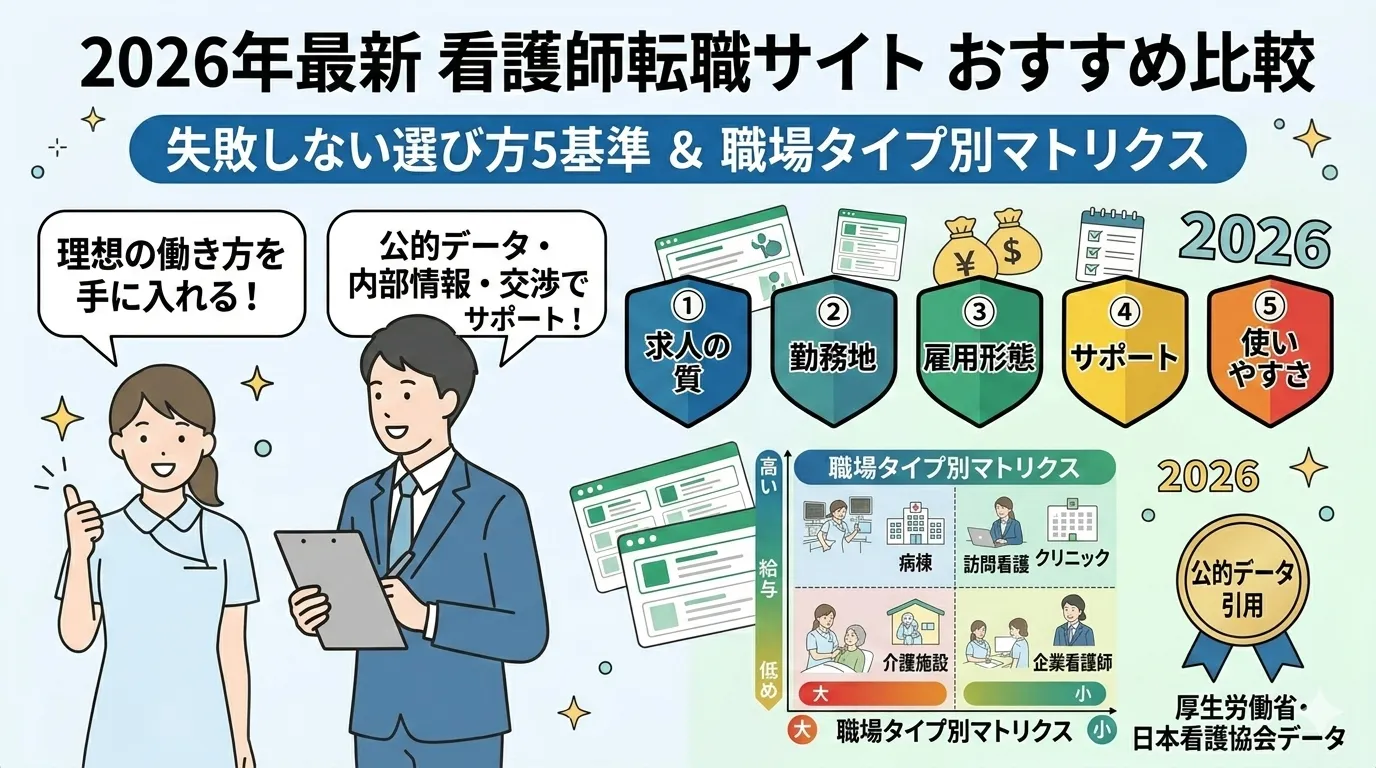 2026年最新 看護師転職サイト おすすめ比較