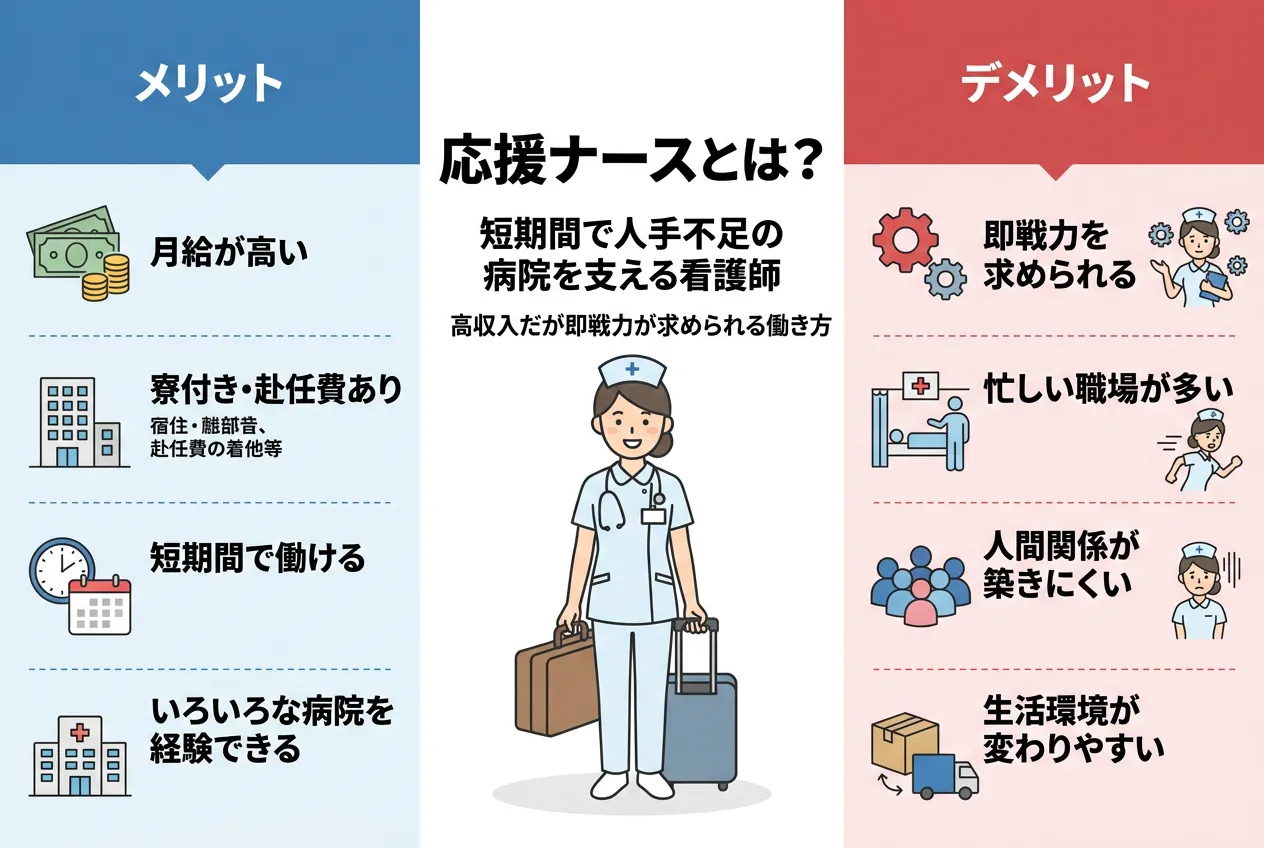 応援ナースとは？短期間で人手不足の病院を支える看護師