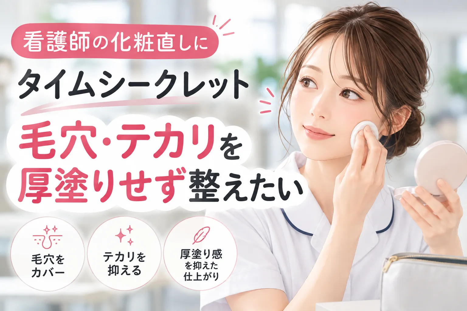 看護師の化粧直しにタイムシークレット